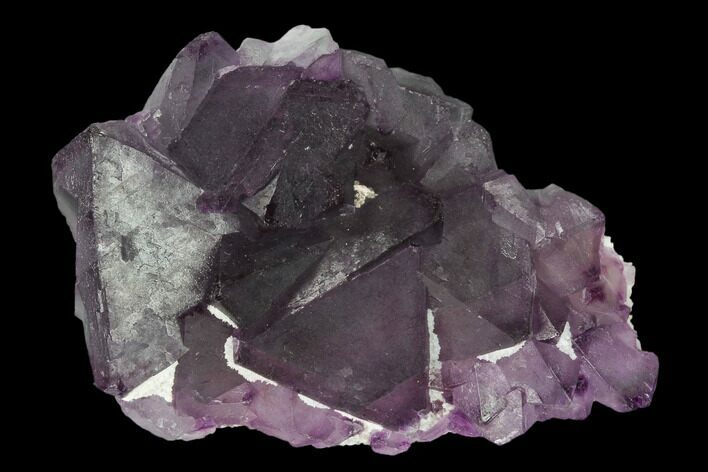 Purple-Green Octahedral Fluorite Crystal Cluster - Fluorescent! #149659